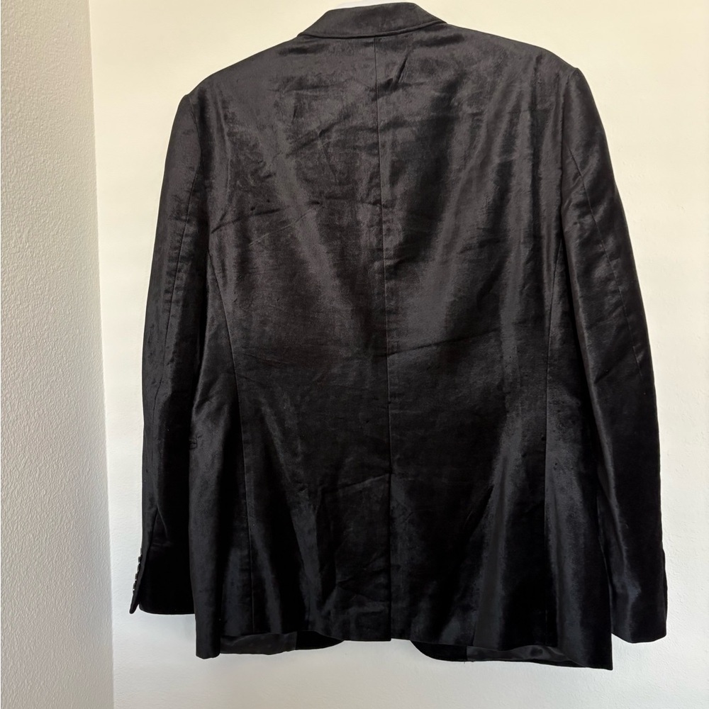 Express Black Velvet Jacket - Picture 2 of 6